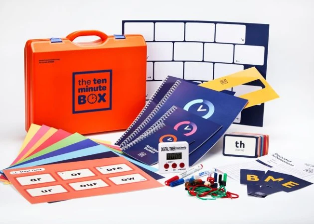 Phonics games inside the 10 minute box